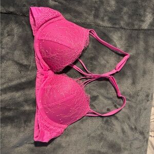 Victoria Secret Elegant Pink Lace push up Bra